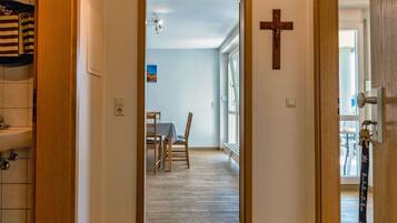 Classic Apartment, River View | Living area | Flat-screen TV