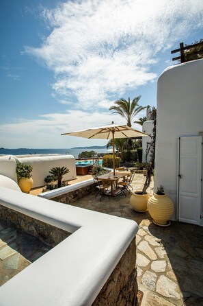 别墅, 5 间卧室, 私人游泳池, 海景 | 阳台