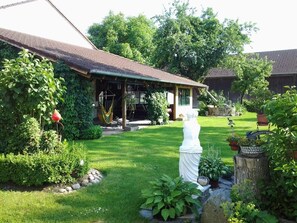 Apartment, 1 Schlafzimmer, barrierefrei, Gartenblick | Blick auf den Garten