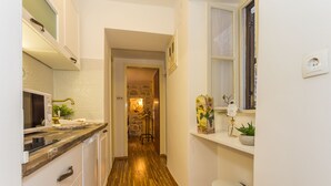 City Apartment, 1 Bedroom, City View | Private kitchen - Golden Dream (Split)