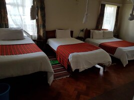 Escritorio, wifi gratis y ropa de cama 