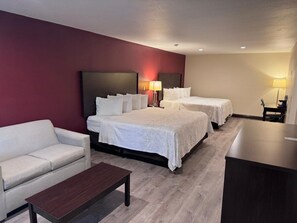 Suite, Multiple Beds, Non Smoking | Desk, laptop workspace, blackout drapes, iron/ironing board - Red Roof Inn PLUS+ Hammond (Hammond)