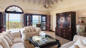 Penthouse, 2 Bedrooms, Ocean View (Private Plunge Pool) | Living area | Flat-screen TV - Hilton Grand Vacations Club The Crane Barbados (Diamond Valley)