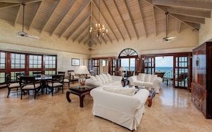 Penthouse, 2 Bedrooms, Ocean View (Private Plunge Pool) | Living area | Flat-screen TV - Hilton Grand Vacations Club The Crane Barbados (Diamond Valley)