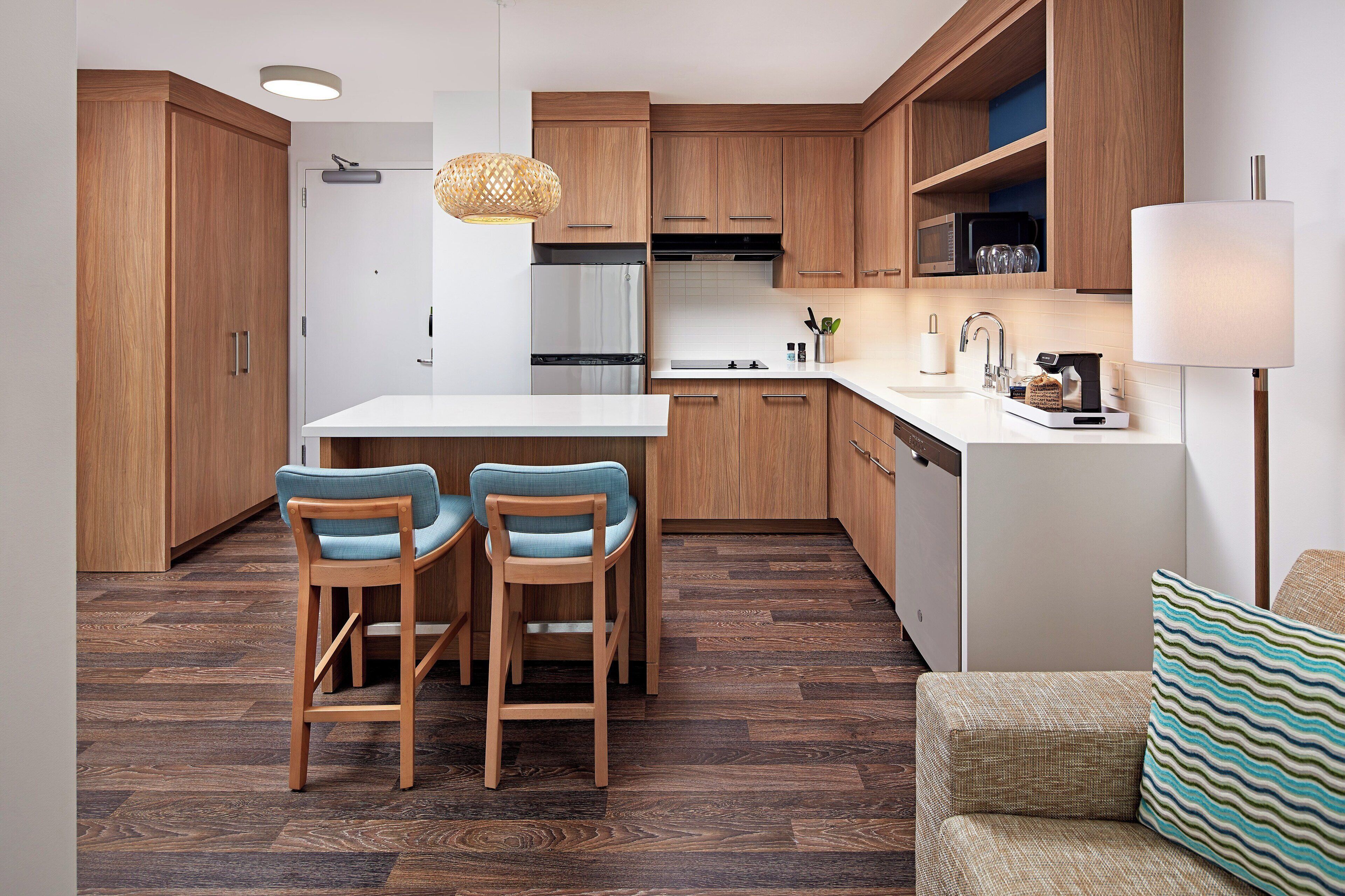 suite, 1 king bed with sofa bed, balcony | private kitchen | fridge, microwave, coffee/tea maker, cookware/dishes/utensils