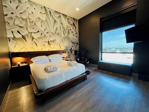 豪華客房, 1 張特大雙人床, 河景 (Blarney Stone King) | 1 間臥室、高級寢具、舒適加層、獨特裝潢