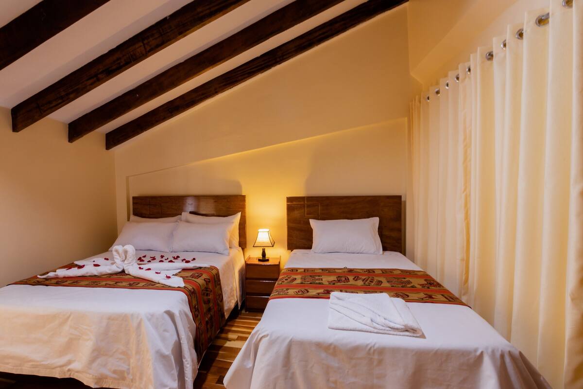 Chambre Double, 2 lits une place