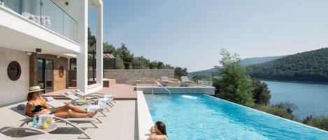 A heated pool