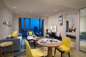 Executive Room, 1 Bedroom | Living room | LED TV, DVD player