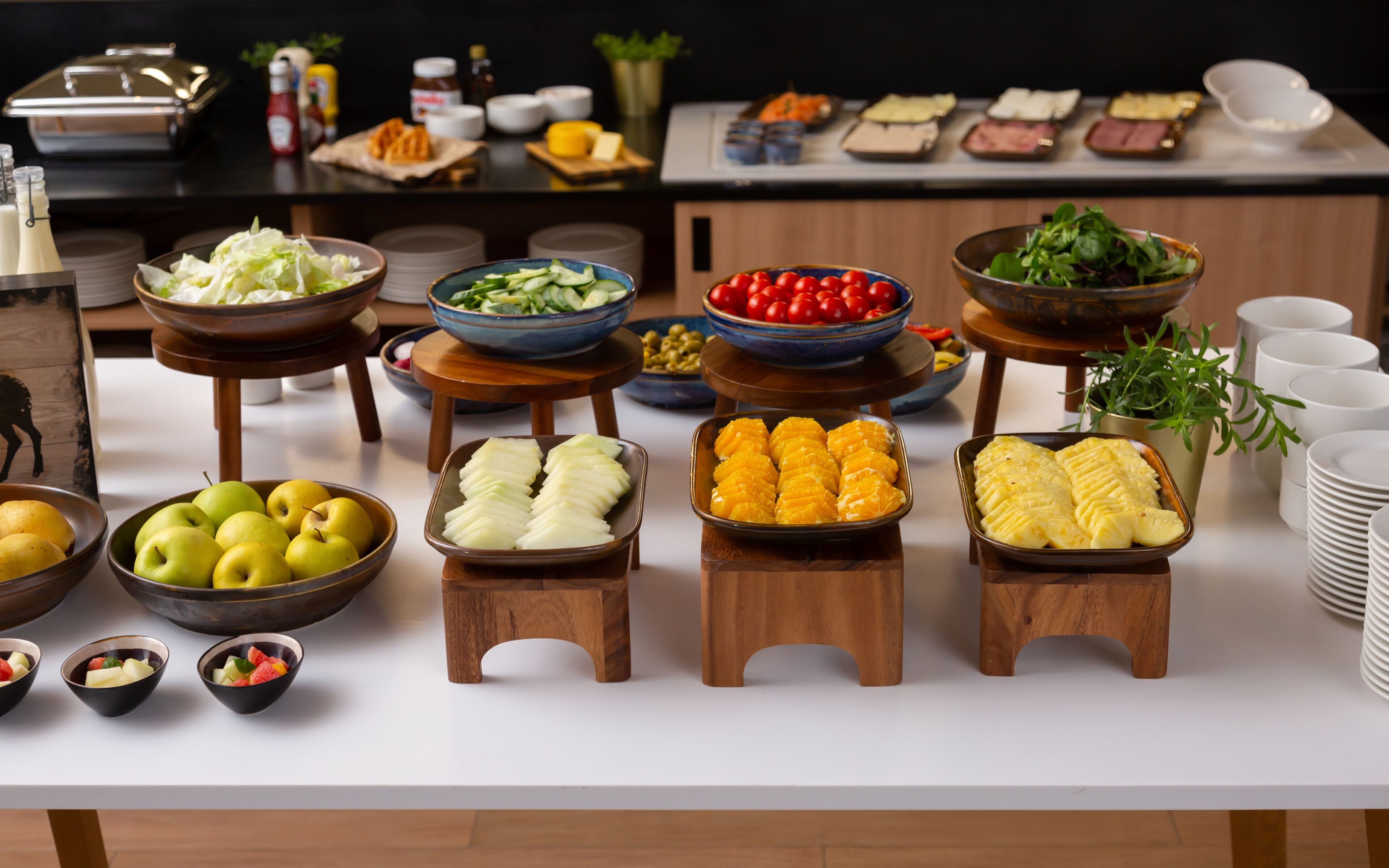 daily buffet breakfast (eur 19 per person)