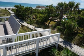 Property grounds - Oceanfront,private pool,beach boardwalk,views galore!Located in Spinnakers Reach (Emerald Isle)