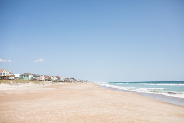 On the beach