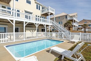 Pool - Oceanfront Oasis with Private Pool, Beach Access & Stunning Views – Perfect for (Emerald Isle)