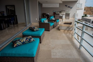 Condo, 3 Bedrooms | Living area | TV - Cascadas de Pedregal 711 3 BR by Casago (Cabo San Lucas)