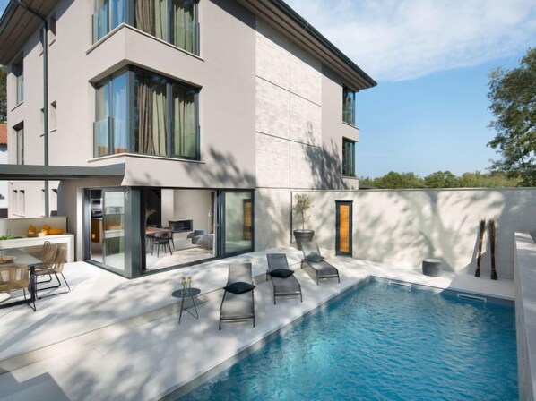 A heated pool