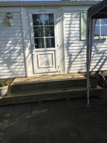 Mobile home 4 people in camping *** at 150m from the beach, not overlooked calm