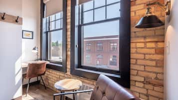 Room 10 @ 102 West Main Street | Premium bedding, individually decorated, individually furnished