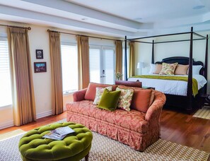 Habitación de lujo, 1 cama de matrimonio grande, no fumadores, vistas al jardín | 2 dormitorios, sábanas de algodón egipcio, ropa de cama de alta calidad