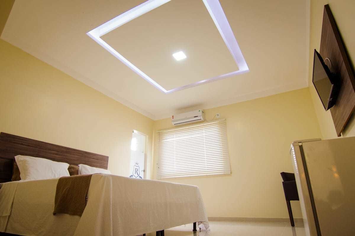 Quarto casal executivo, 1 cama de casal | Frigobar, cortinas blackout, Wi-Fi de cortesia, roupa de cama