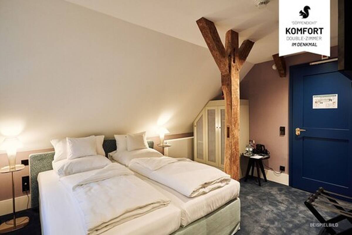 Comfort Double or Twin Room | Premium bedding, in-room safe, desk, laptop workspace