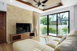 LCD TV, DVD player - The Nest-Luxury Modern 2 Bedrooms Villa With Pool (Tambon Rawai)