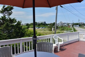 Outdoor dining - Three bedroom steps from South Village Beach (West Dennis)