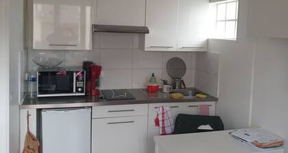 Täysin varusteltu studio, jossa on pysäköinti