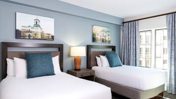 2 bedrooms, iron/ironing board, internet, bed sheets