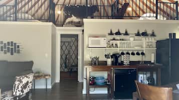 Cottonwood Yurt | Living area | Flat-screen TV