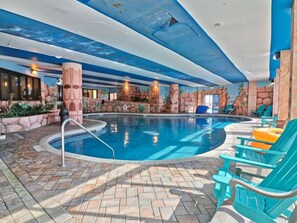 Indoor pool, a heated pool