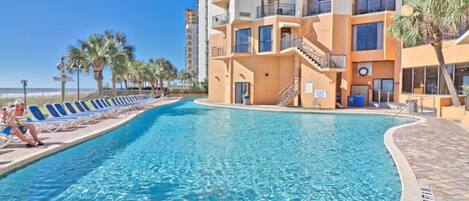 Indoor pool, a heated pool