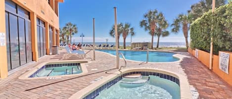 Indoor pool, a heated pool
