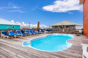 Una piscina riscaldata