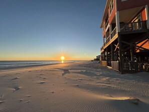 On the beach