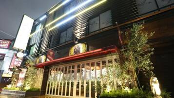 Front of property - evening/night