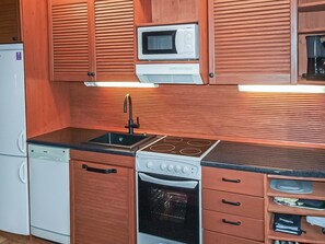 Fridge, microwave, dishwasher, highchair