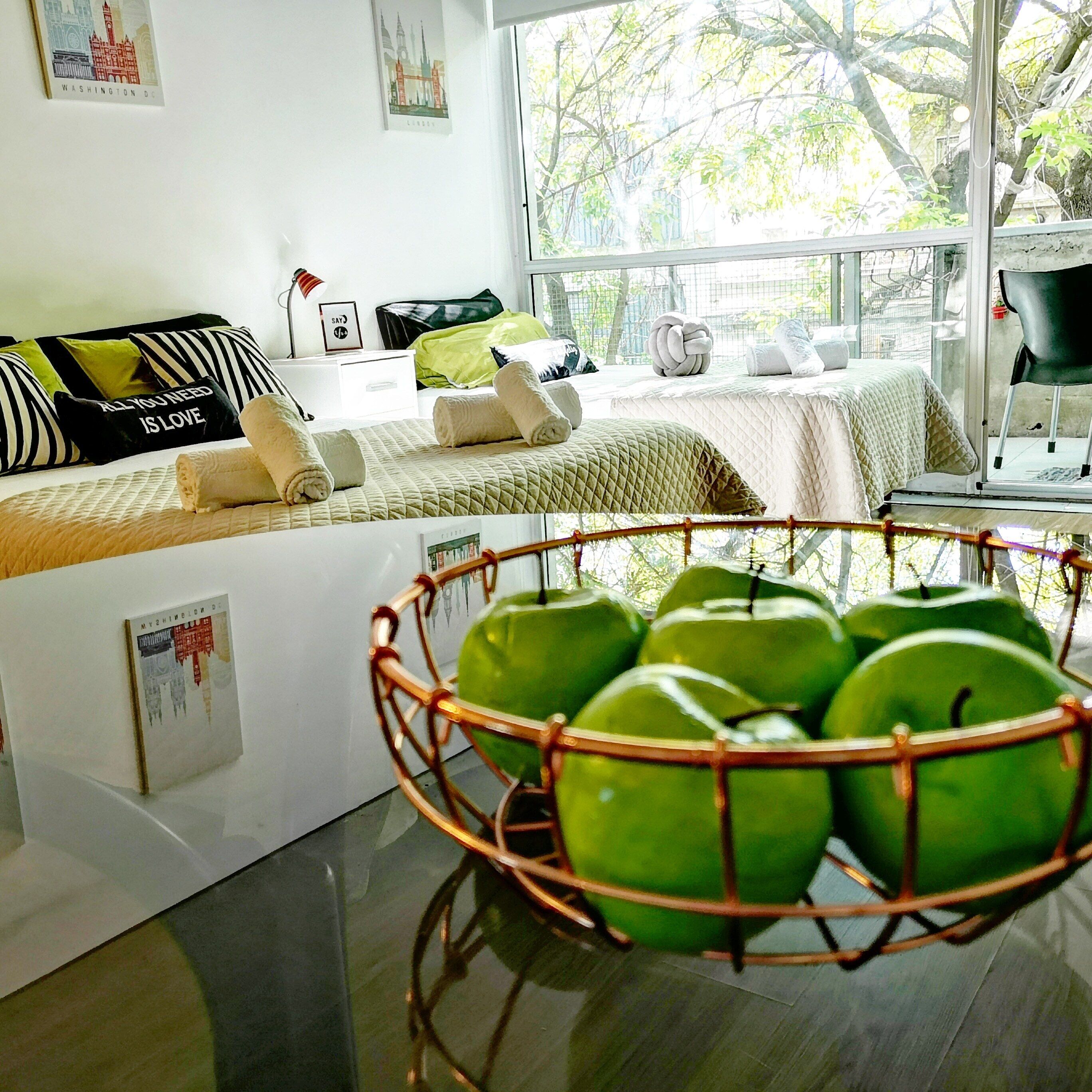 1 habitación, tabla de planchar con plancha, wifi y ropa de cama 