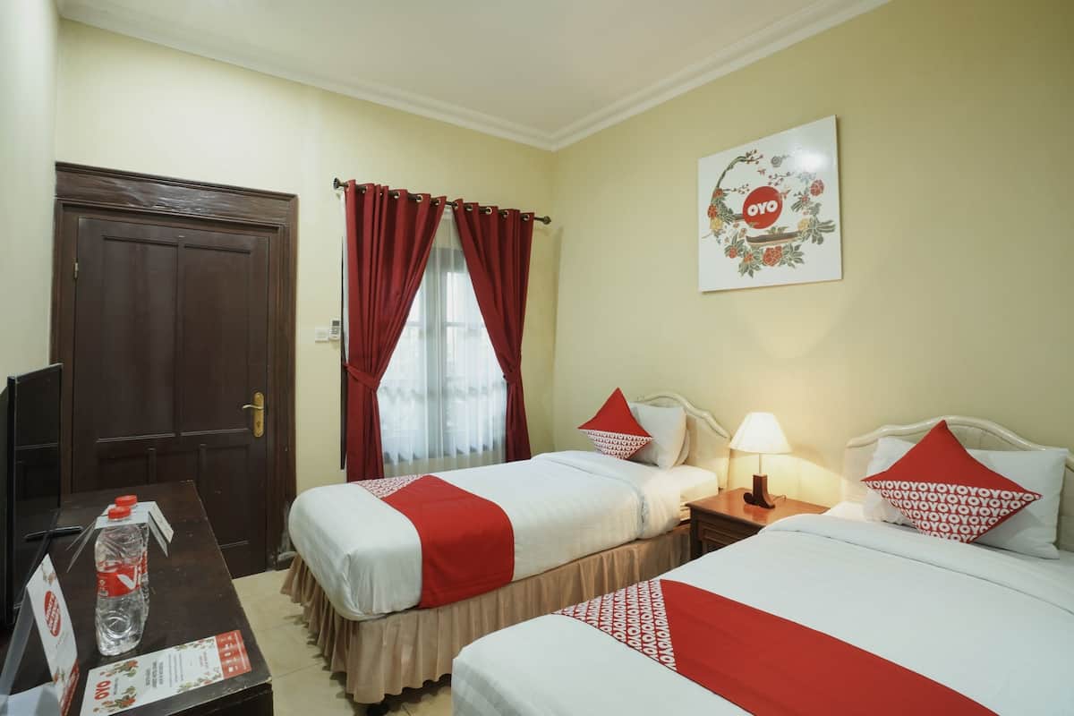 Habitación Deluxe con 2 camas individuales, 2 camas individuales | Escritorio, wifi gratis y ropa de cama