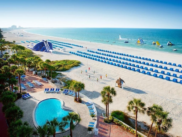 On the beach - Nestled in the TradeWinds Island Grand Resort - St. Pete's Beach. (St. Pete Beach)