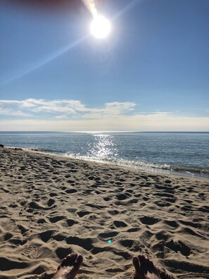 Beach nearby, sun loungers, beach towels - Blu Shutter Beach House - Best location for a Vacation! (Coloma)