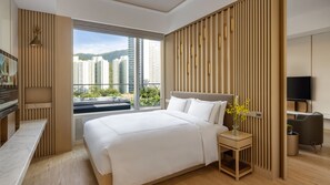 Premium bedding, down duvets, minibar, in-room safe