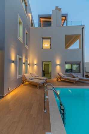 Seasonal outdoor pool - Villa Grande Crete (Malevizi)