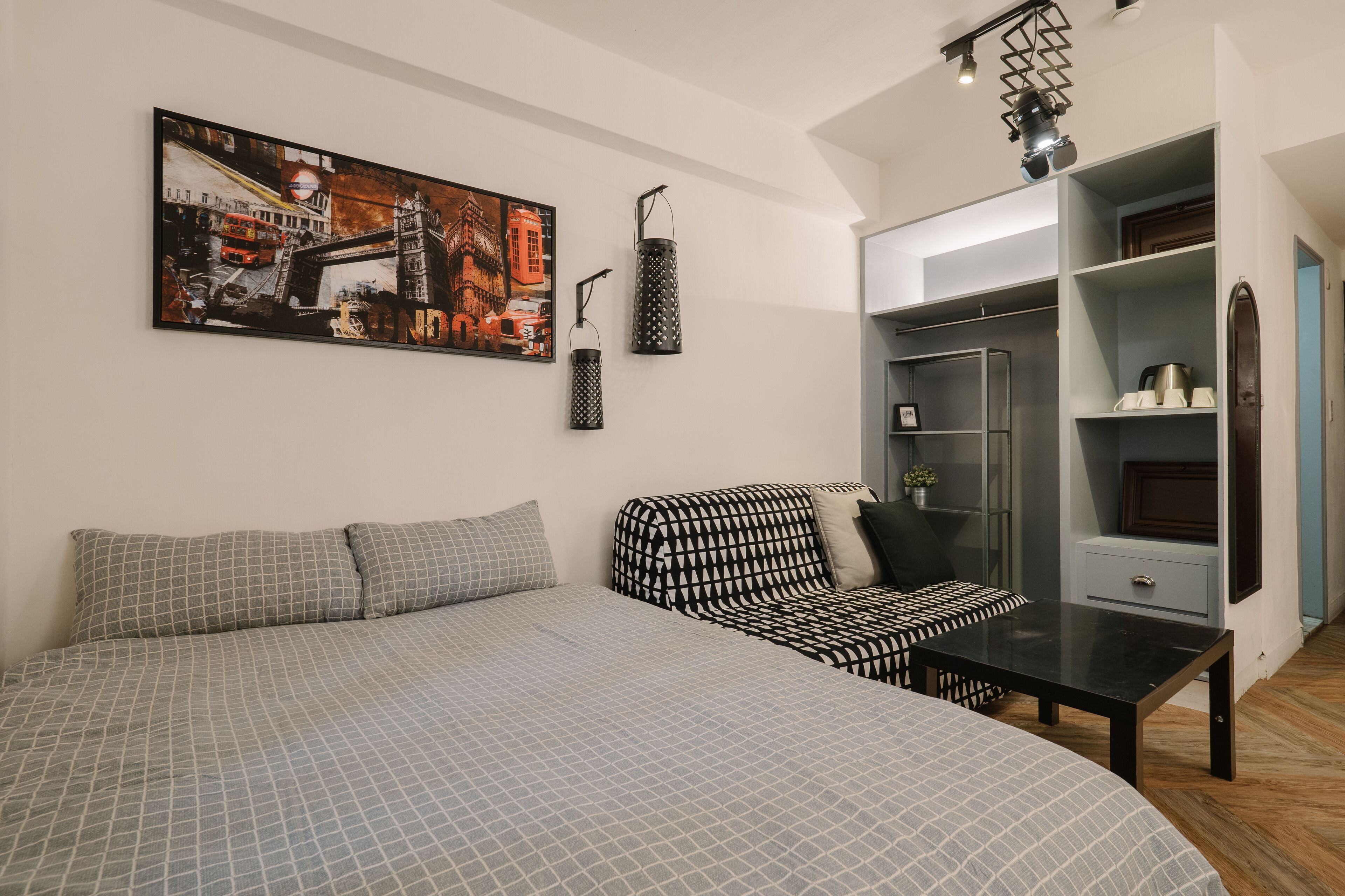 Ropa de cama de alta calidad y muebles diferentes 