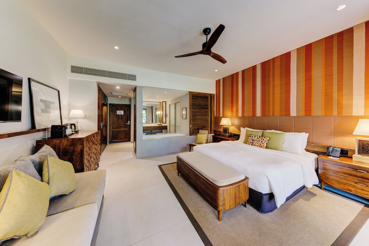 1 slaapkamer, lakens van Egyptisch katoen, luxe beddengoed, een minibar