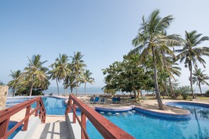 Vue sur la plage/l’océan