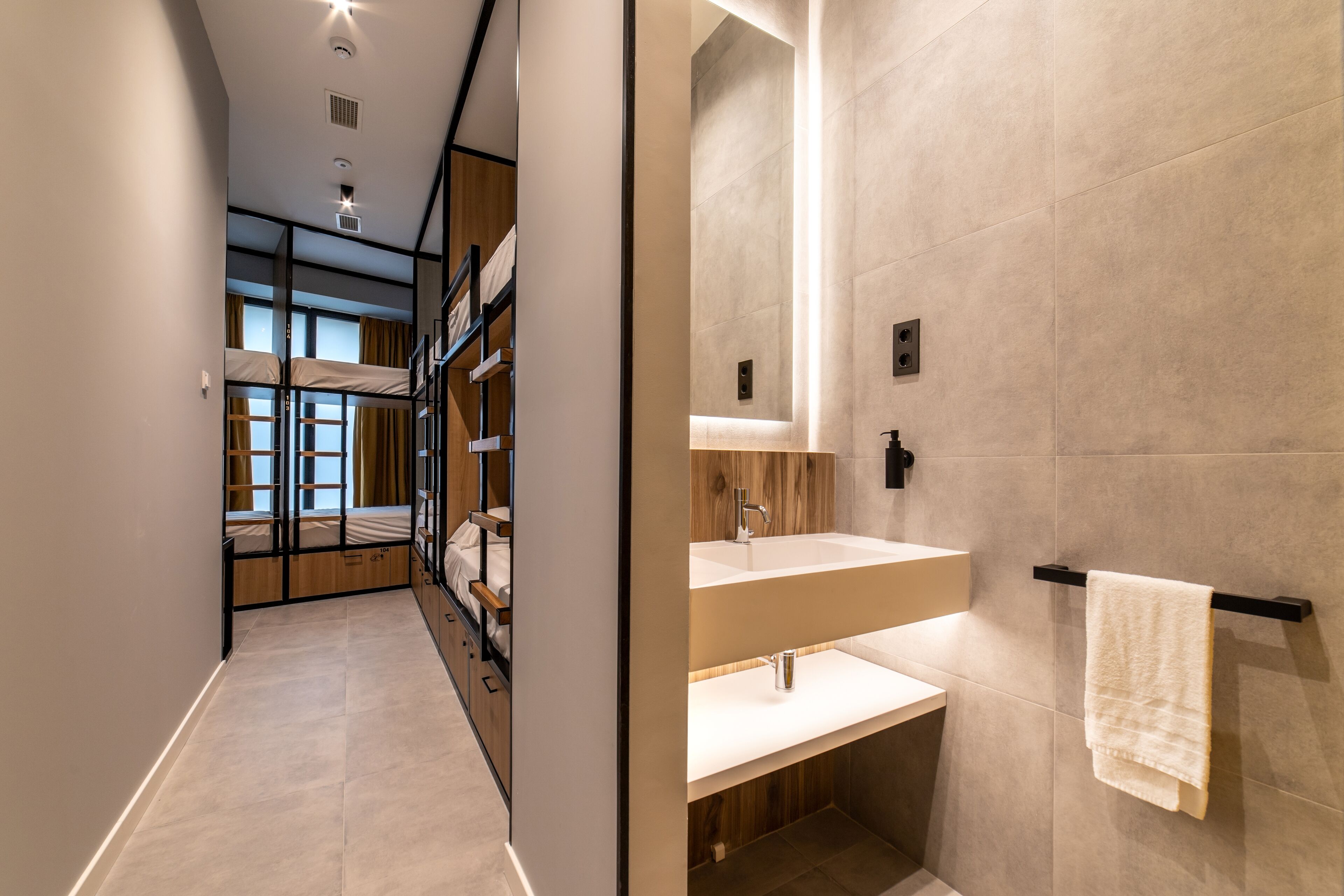 Blackout curtains, soundproofing, free WiFi, bed sheets