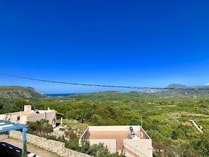 View from property - Morden Villa with Private Pool, beautiful Views and Free WiFi (Stilos)