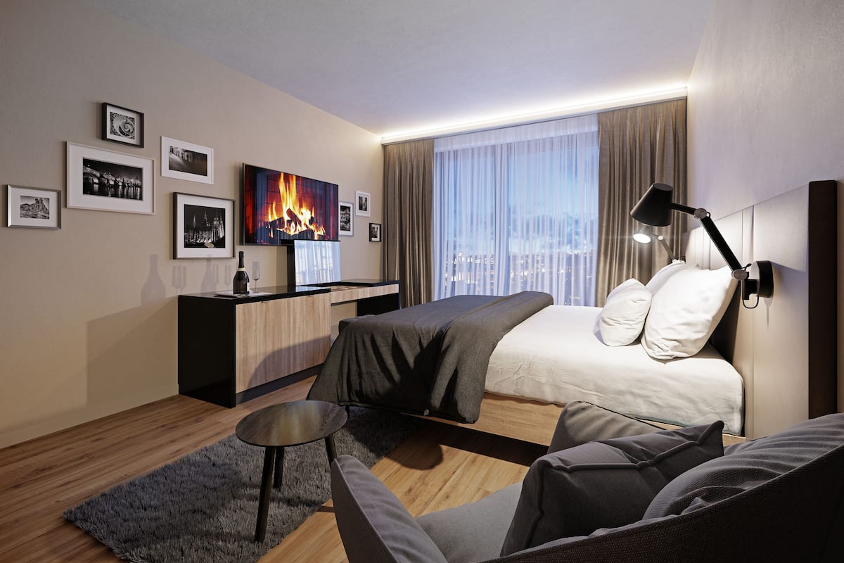 Superior kamer, balkon (Deluxe) | Hypoallergeen beddengoed, een bureau, een laptopwerkplek
