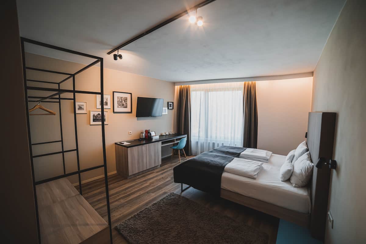 superior room, city view | hypo-allergenic bedding, desk, laptop workspace, blackout curtains