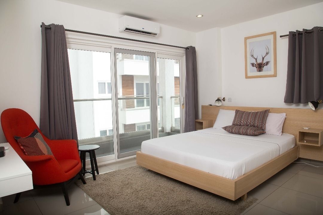 Apartment, 1 Bedroom, Non Smoking, City View | Individually furnished, desk, blackout drapes, iron/ironing board